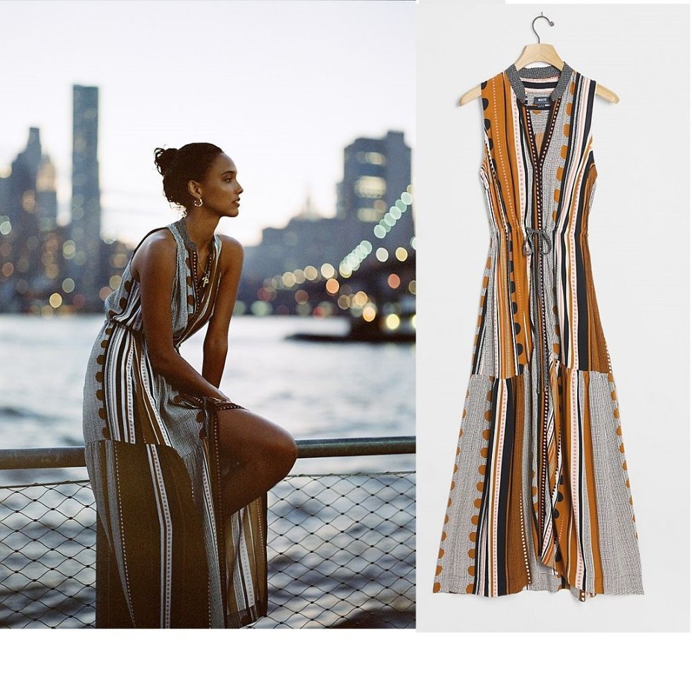 new Anthropologie Alondra Maxi Dress
